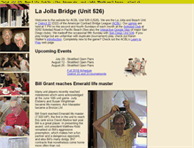 Tablet Screenshot of lajollabridge.com